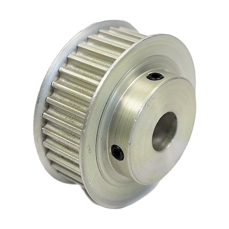 B&B Manufacturing 28-5P15-6FA3, Timing Pulley, Aluminum, Clear Anodized, 28-5P15-6FA3